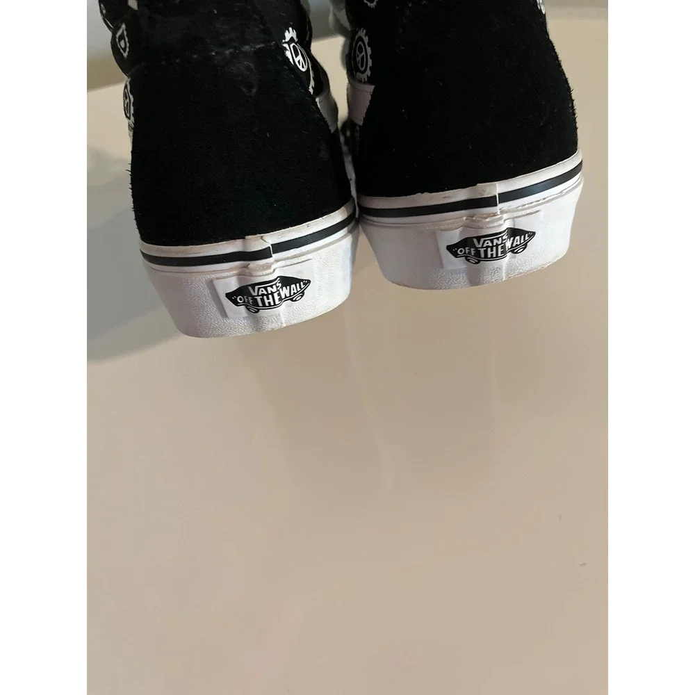 Vans‎ Sk8-Hi Bandana Paisley Black White High Top Skate Sneakers